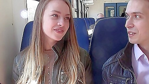 Pickup porn with girl from the train
