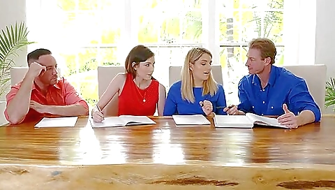 Blonde girl gets her pussy pounded